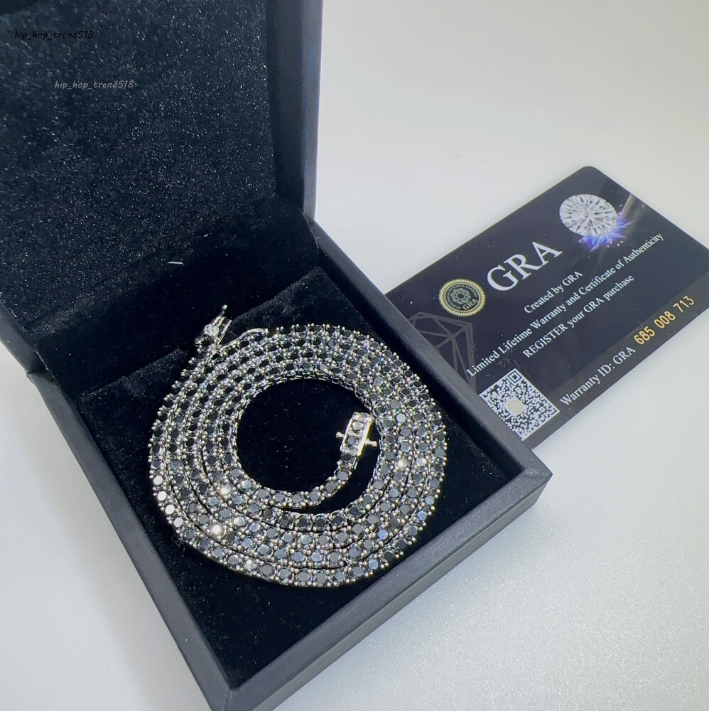 Sterling Silver 925 Tennis Bracelet Ready to Ship Iced Out Lab Diamond Custom Vvs Moissanite Hip Hop Jewelry Tennis Chain