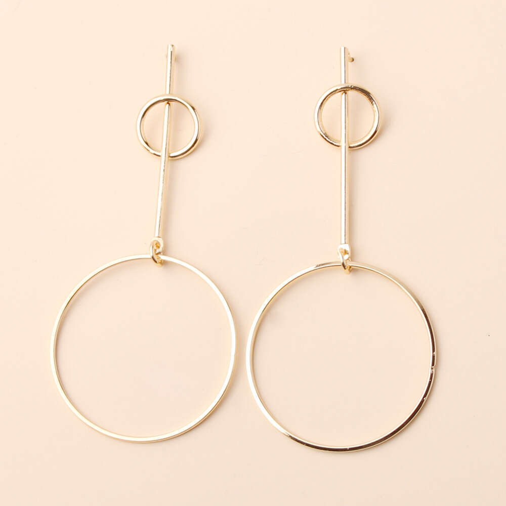 Limeng Jewelry Fashion Personality Hoop Earrings Exaggerated Hollow Sexy Geometric Ear Accessories