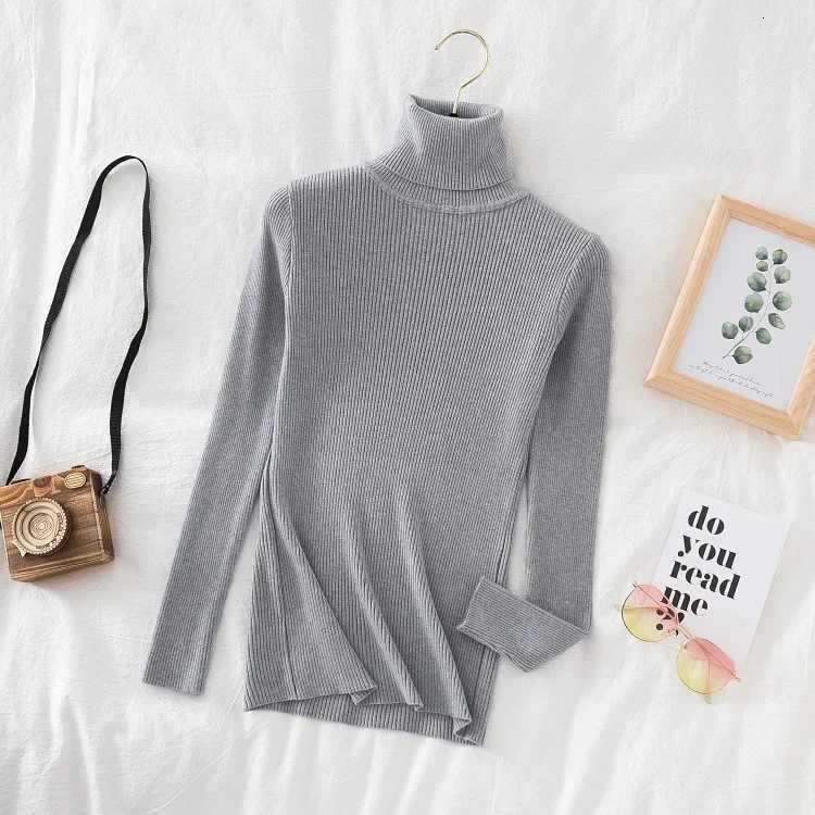 2025 Women Turtleneck Sweater Knitted Soft Pullovers Cashmere Jumpers Basic Solid Soft Sweaters Women Autumn Winter Casual Top Z250905
