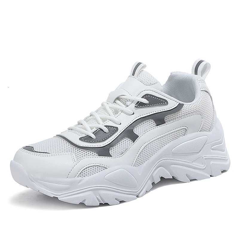 20219 Large Cross Border Reflective Belt Fashion Lightweight Thick Sole Heightened Dad Shoes Womens Sneakers Z250905