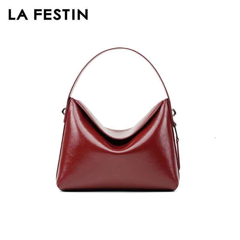 LA FESTIN Original 2025 New Handbag Women Ladies Shoulder Crossbody Leather Portable Bucket Brand Bag