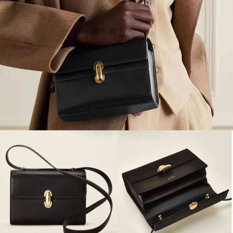 SAVETTE Brand Symmetry 19 Genuine Leather Women's Simple Shoulder Small Square Bag Crossbody Bags