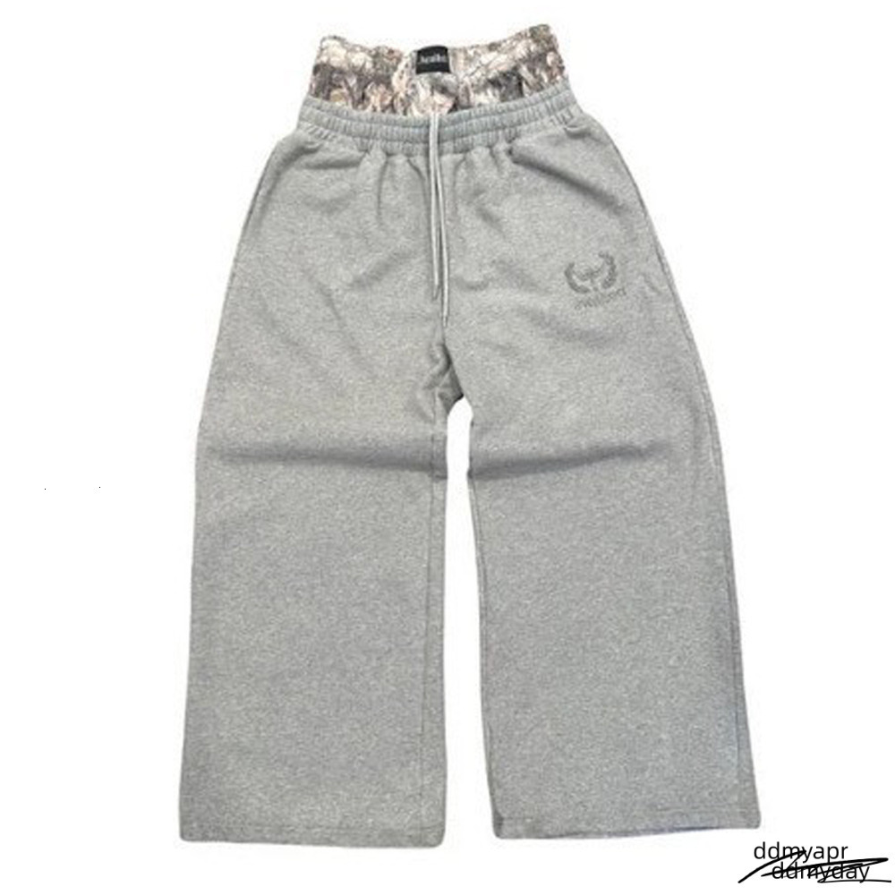 Men's Pants Double Cuffs Baggy ddmyday Joggers Black Oversized Drawstring Flannel Lined Elastic Waistband Casual Streetwear Workout Daily Petite 