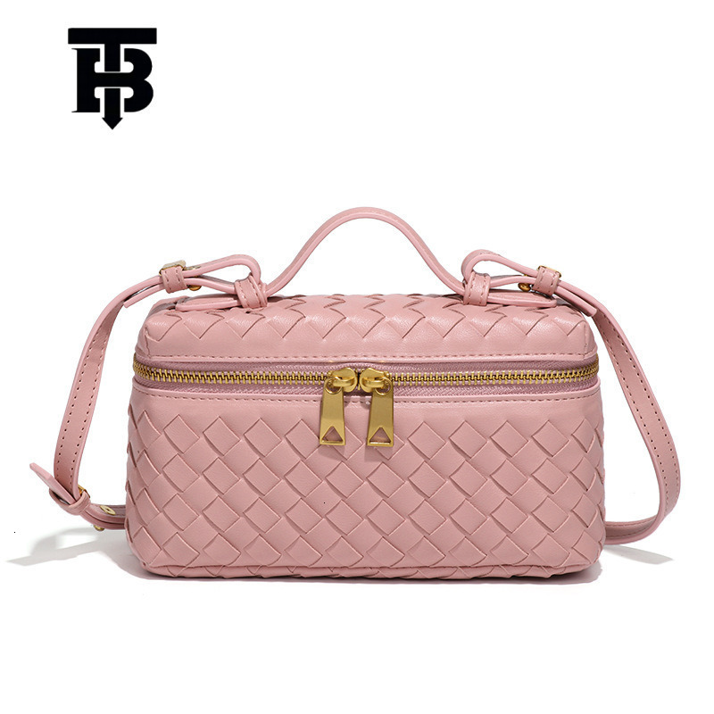 TB BHULAMTE Designer Luxury Brand New Classic Handwoven Fashion Handheld Makeup Single Shoulder Crossbody Box Tofu Small Square Bag