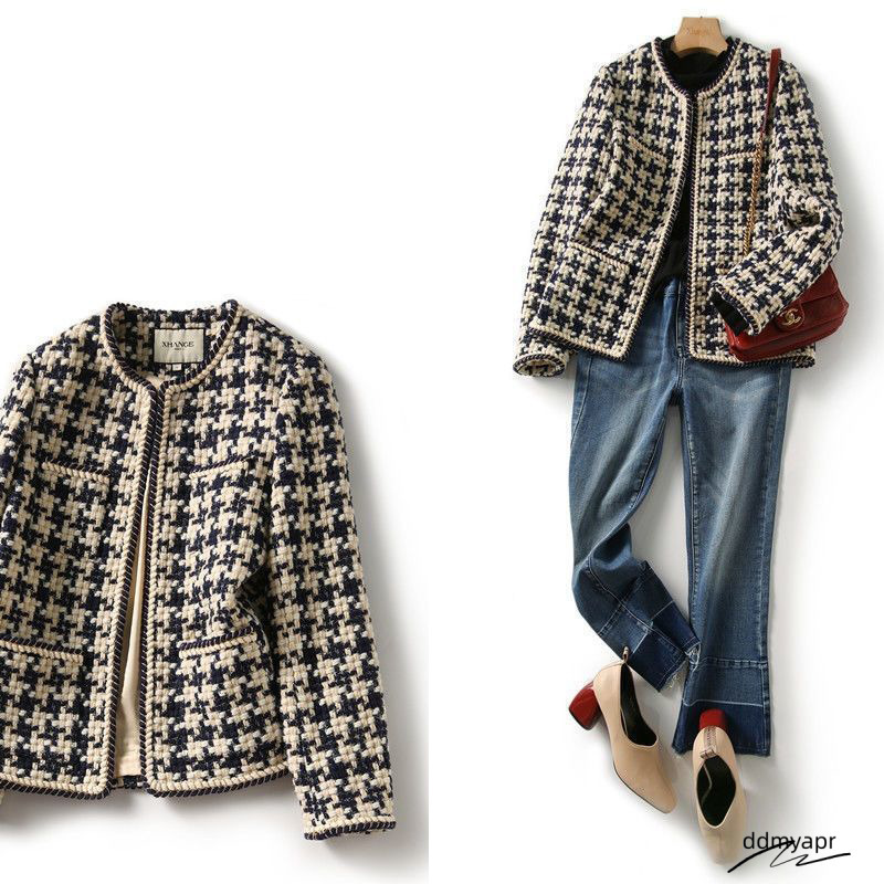 Jacket Blazer Woman Womens Designer Clothing Chan Style Coat Is Versatile Choice Early ddmyday Autumn The Tweed Top For A Socialite Looks Slimmer