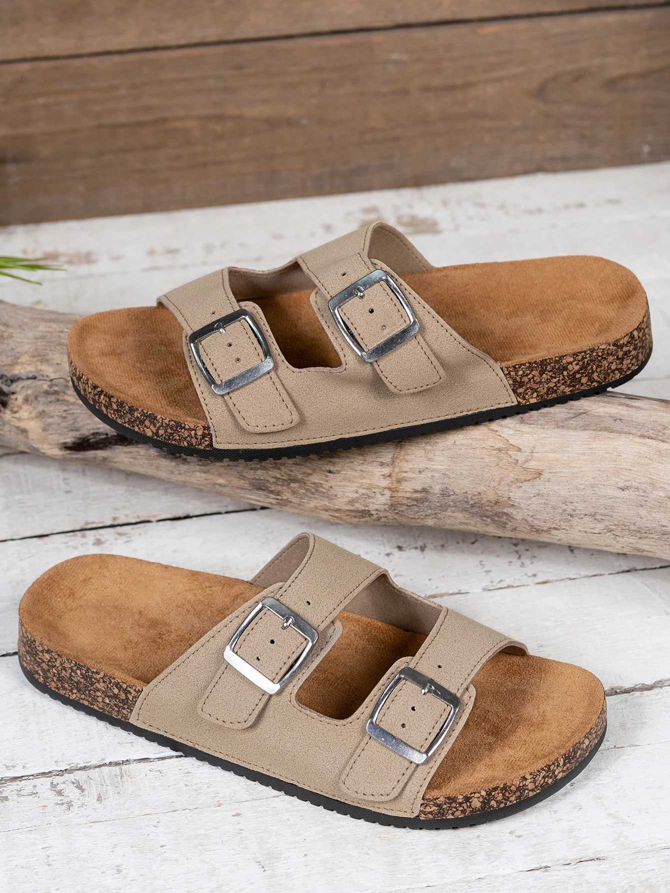 Mens Fashionable Slippers for Home and Outdoor Waterproof NonSlip SlipOn Fashionable Versatile Slippers W250905