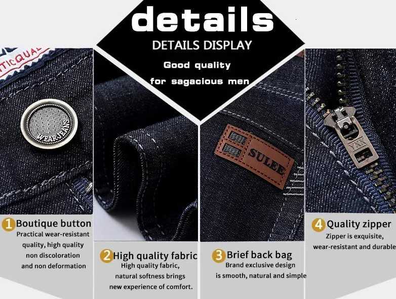 2025 Thin Summer Business Casual Male Denim Slim Pants Classic Style Brand Trousers Men Clothes Elasticity Skinny Jeans W250905