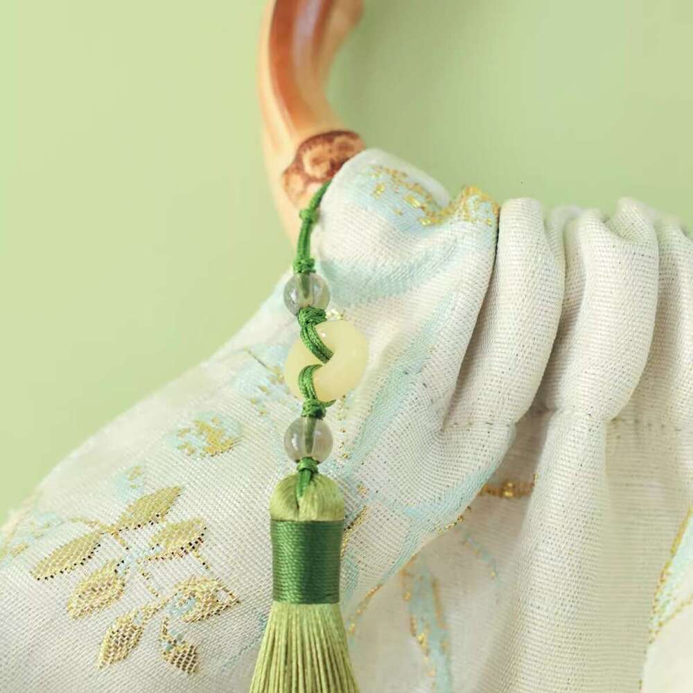 Natural and Blue | Spring Trace New Chinese Jacquard Bamboo Handle Handmade National Style Cheongsam Bag