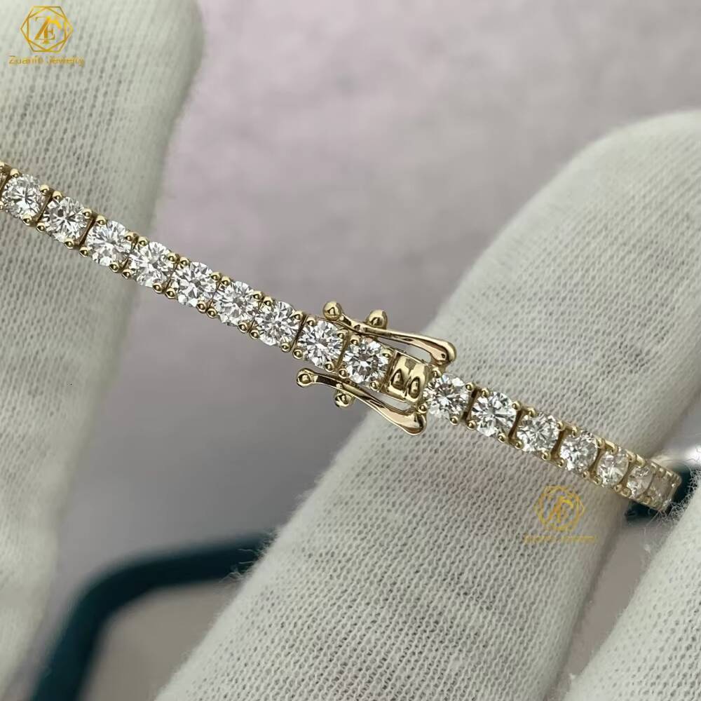 IGI GRC Lab Diamond Necklace D VVS1 VS1 2MM5MM CVD HPHT 18K 14K White Gold Calat LAB Created Diamond Jewelry