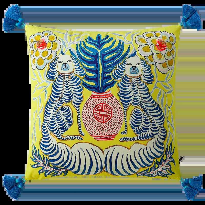 Decorative Lumbar Luxury case Retro Wild Animals Accent Cushion Cover Square 45x45cm Soft Velvet Cushion Cover Home Decoration Y250906