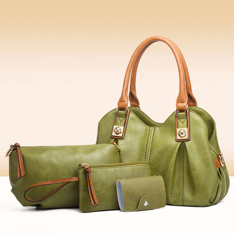 New Fashion Handbag Women's Tote Shoulder Crossbody Three-Piece Set Mother-Daughter Bag