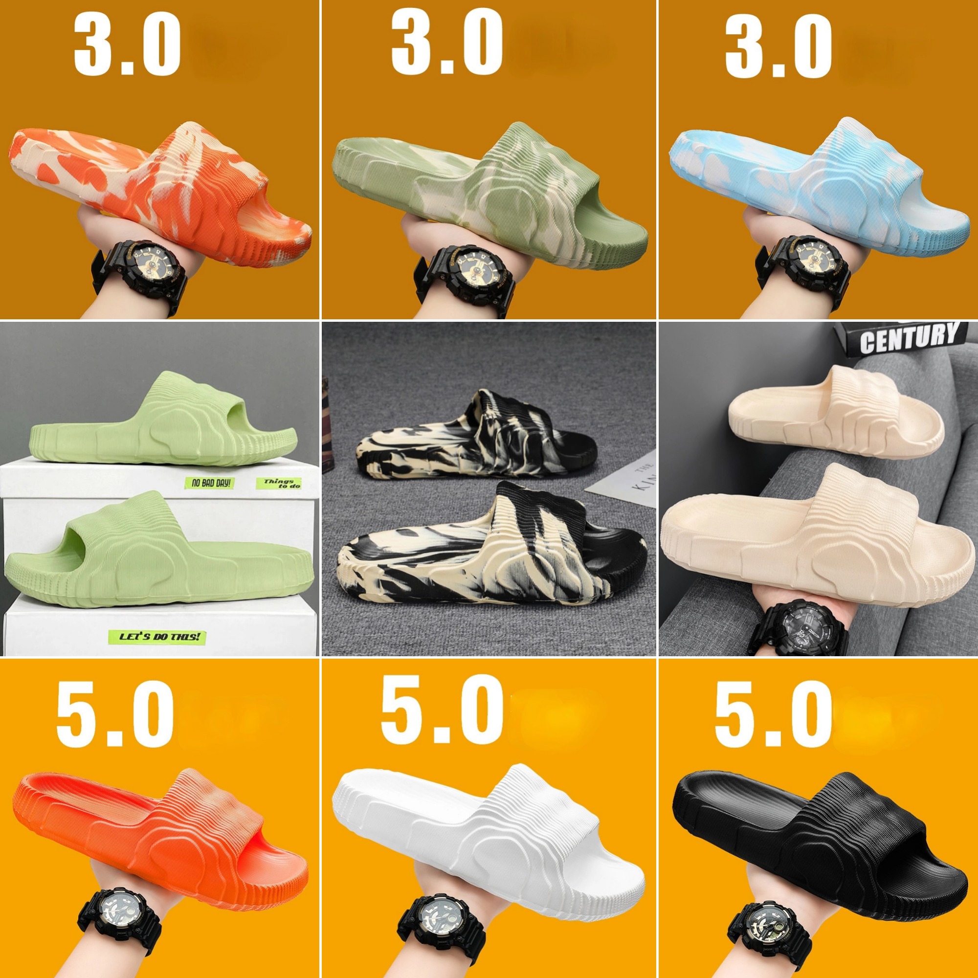 Slippers Luxury Man Sandal For Men Brand Men's Shoes 2025 White Sandals Flat Mens Soft Sandles