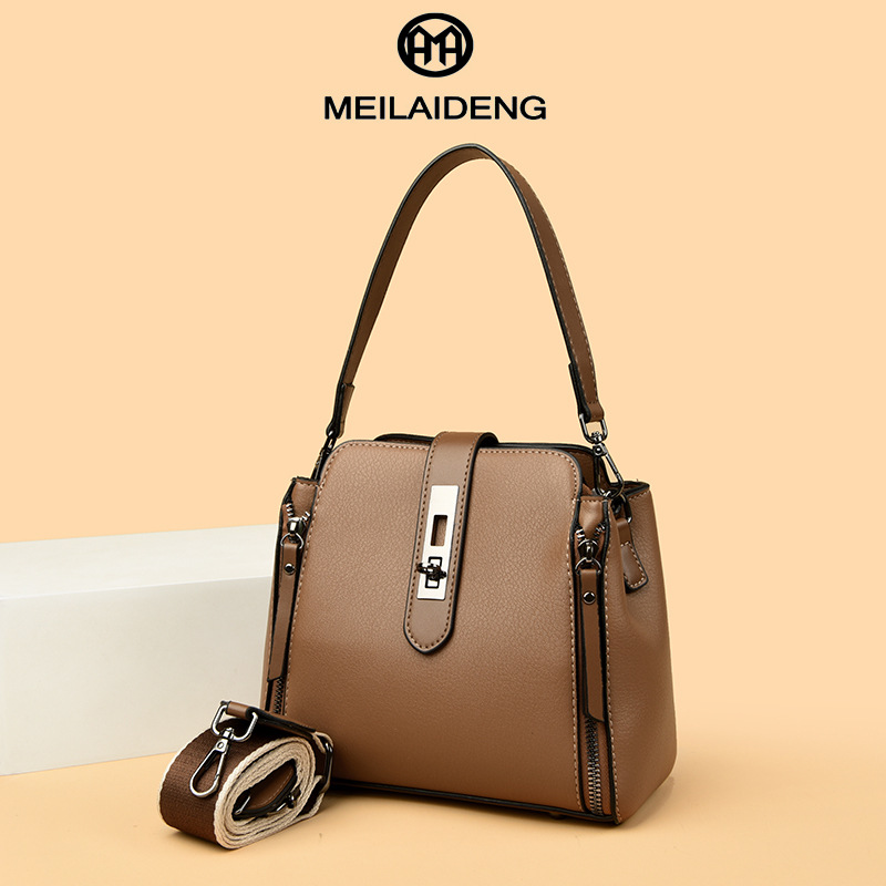 2025 Popular Style Fashion Women's Handbags High-End Versatile Shoulder Bucket Large-Capacity Crossbody Bags