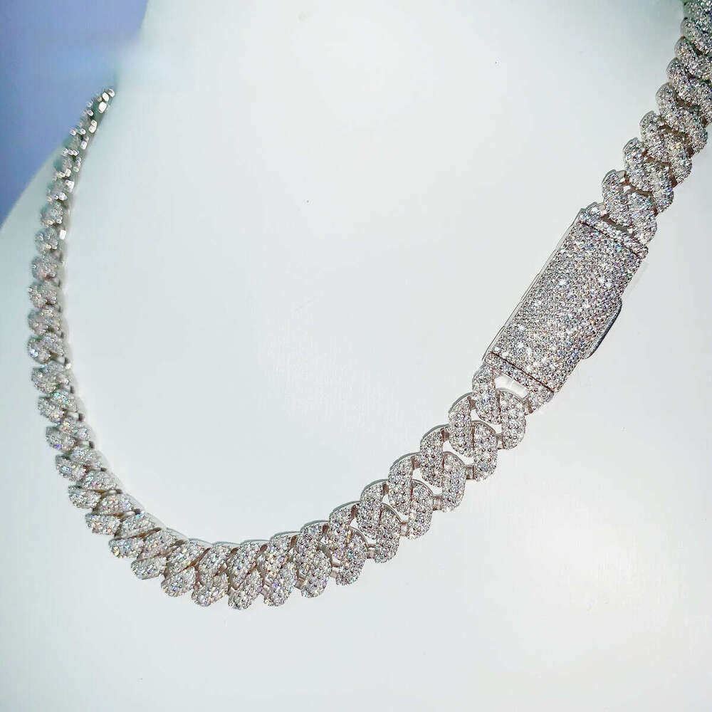 10mm chain bracelet with button design, solid stone necklace, personalized hip-hop style, diameter 8mm, Cuban-style links