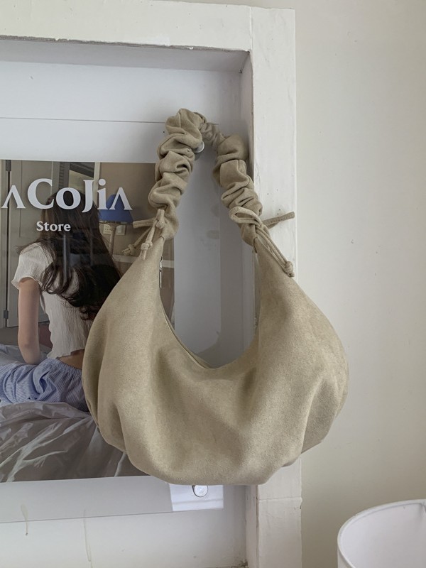 Autumn New Solid Color Fashion Versatile Popular Armpit Simple And Elegant Shoulder Large Capacity Commuting Bag