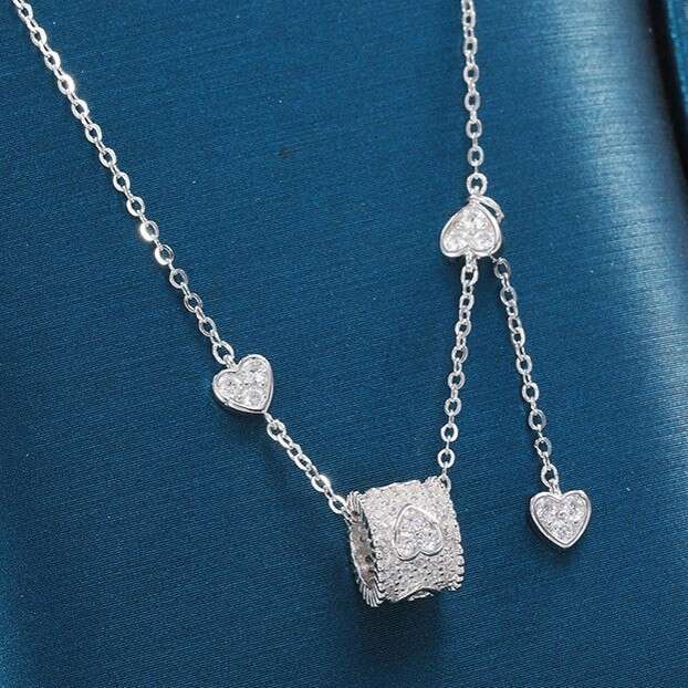 Niche Light High-End Feel Pure Sier Necklace Versatile Clavicle Chain Design Non-Fading Choker