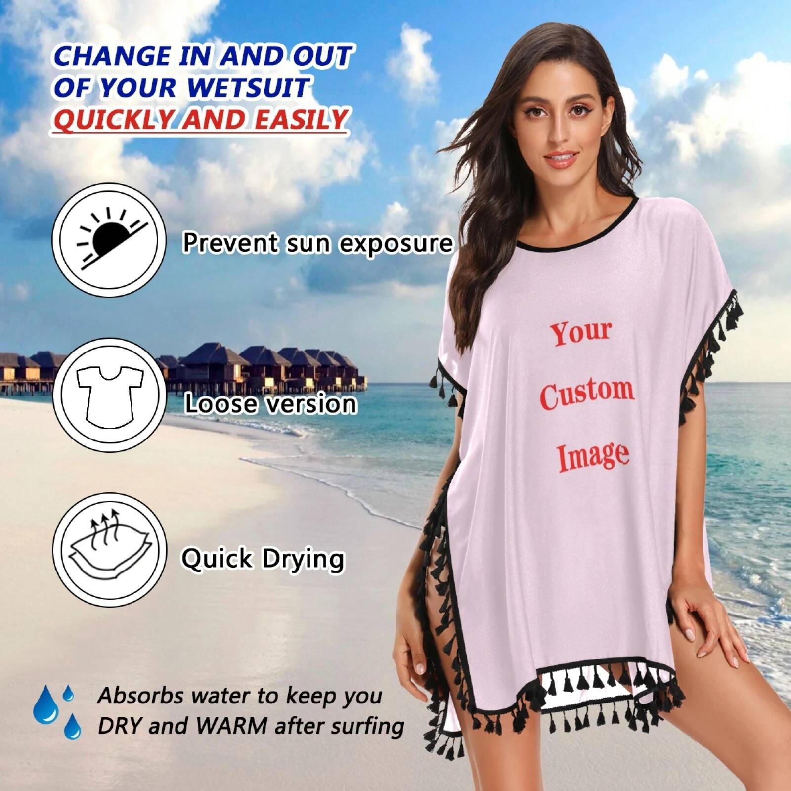 Custom Picture Scarves Women Foulard Smock Shawl Wrap Muffler Pareo Female Chiffon Hijab Poncho Suitable For Beaches And Parties