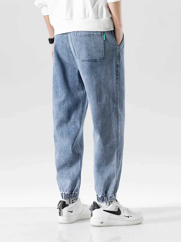 Spring Summer Black Blue Baggy Jeans Men Streetwear Denim Joggers Casual Cotton Harem Pants Jean Trousers Plus Size 6XL 7XL 8XL W250905