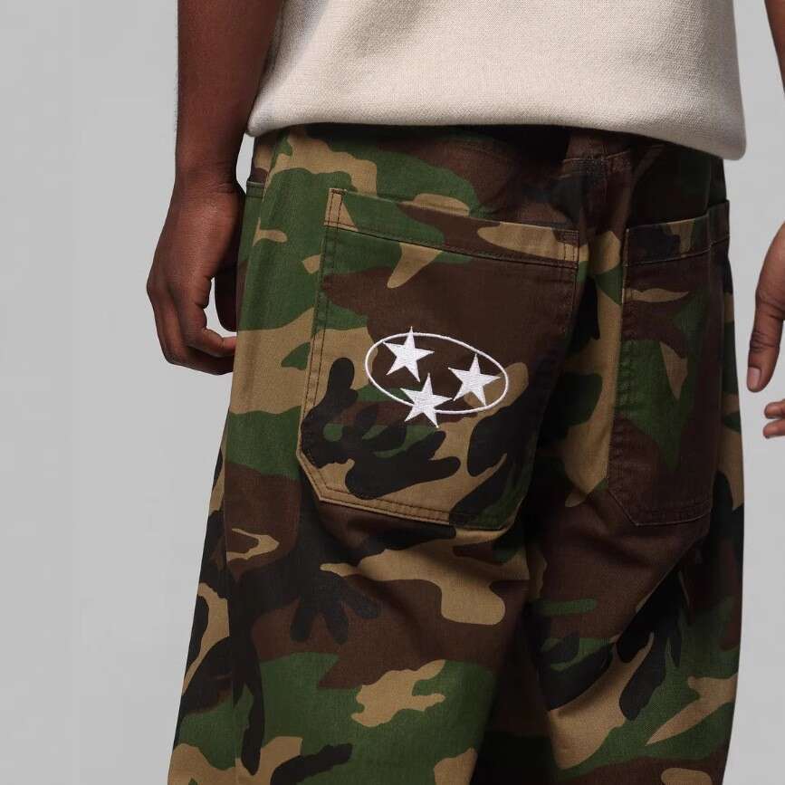 High Street American Style Trendy Men and Women Multi-Pocket Cargo Pants Straight-Leg Casual Loose Fit Trousers