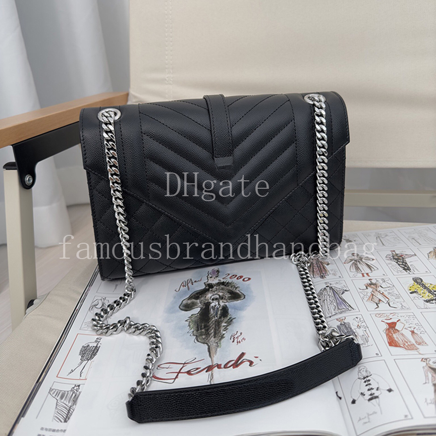 Women Envelope Bag 24CM Designer Shoulder Bag Mirror Quality Genuine Leather Crossbody Bag With Box 25Y600185A