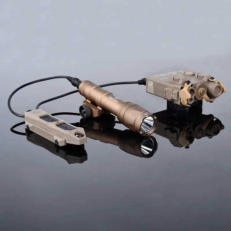 WADSN DBALA2 Red Green Blue LED White light Laser point indicator M300A M600C Flashlight With dual control Pressure SwitchXJ250905