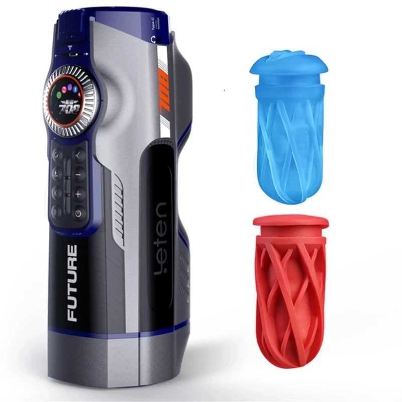 2023 Leten 708 3 Generation Automatic Telescopic Male Masturbator Vagina Real Pussy Heating Moaning Masturbation for men Sex ToyXJ250905
