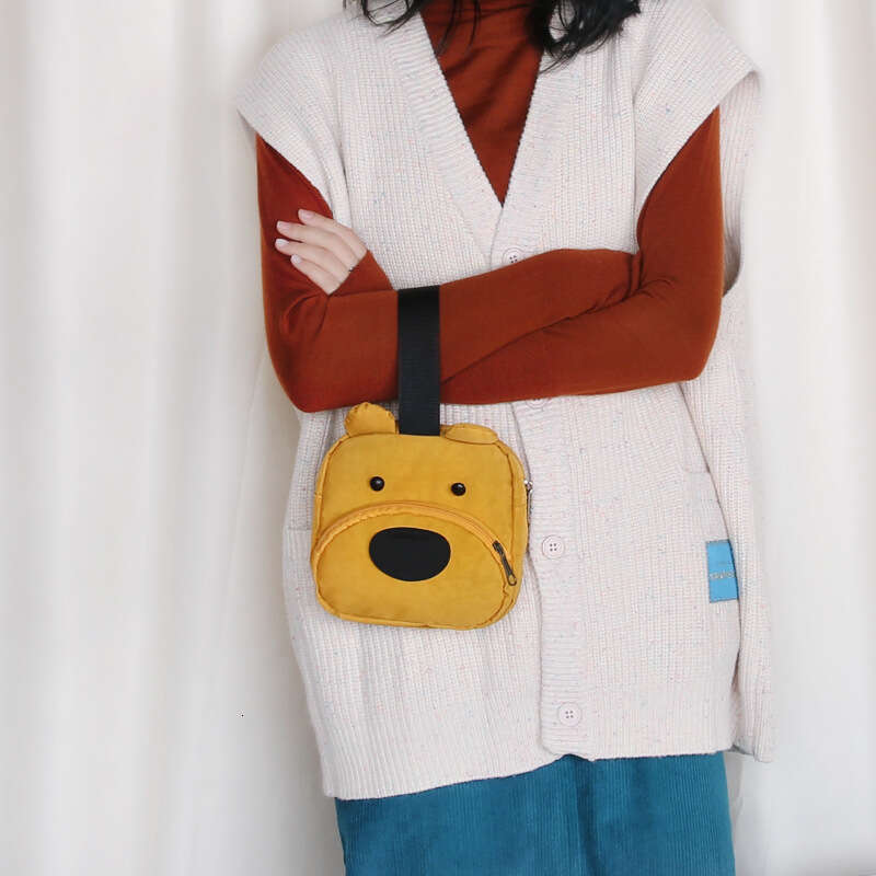 Three-Color Patch Small for Women 2025 New Dog Coin Purse Handbag Cartoon Cute Student Clutch Phone Bag