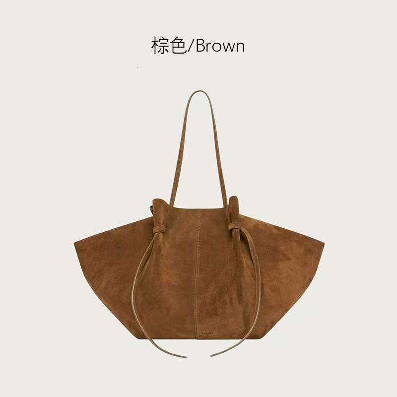 YUZEFI Women's Shoulder Bag Mochi Top Layer Suede Matte Large Capacity Handbag