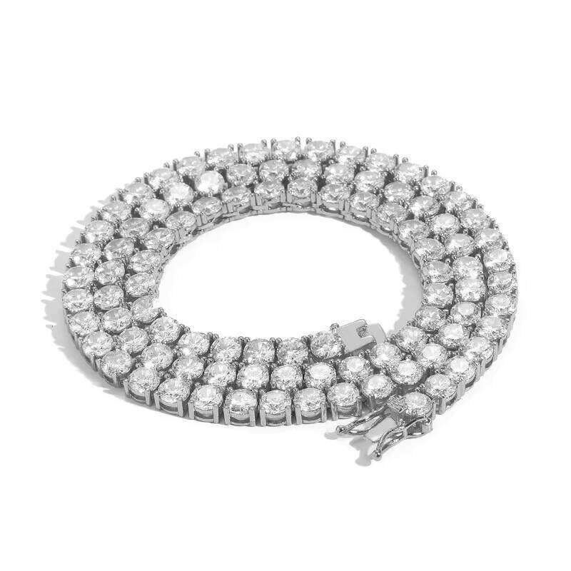 GRA Certificate 2mm 3mm 5mm Link D Color VVS Dia Necklace Jewelry Sier Moissanite Tennis Chain