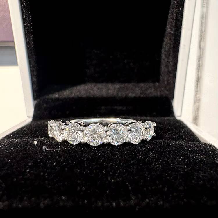 VOAINO With GRA Certificate Luxury VVS D Color Lab Diamond Ring for Women Wedding Band