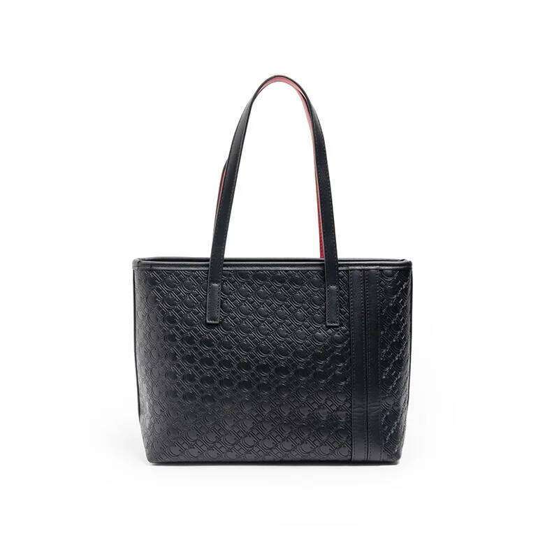 CH Tote Pure Colour Large Capacity Shoulder Daily Versatile Style Women's Crossbody Bag Letters Printing