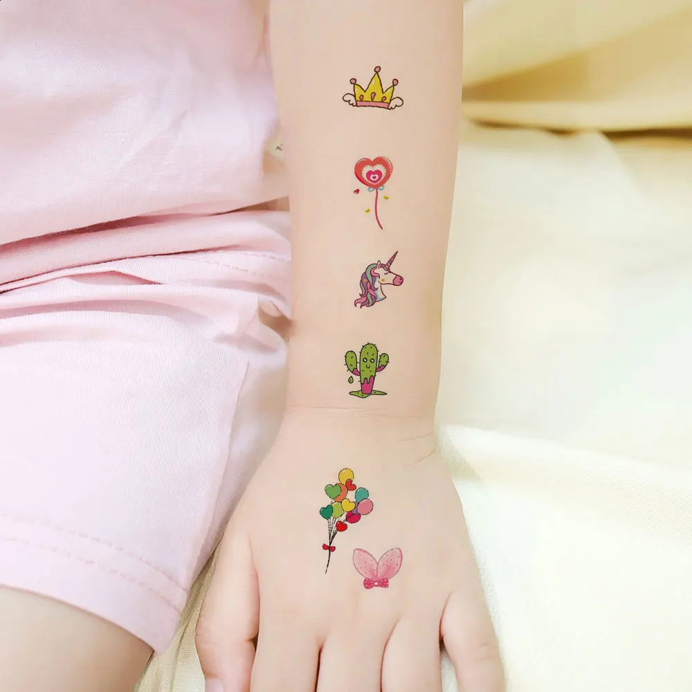 30pcs Small Cute Tattoo Stickers for Hand Fingers Disposable Cartoon Star Sun Pattern Temporary Tattoos 250825