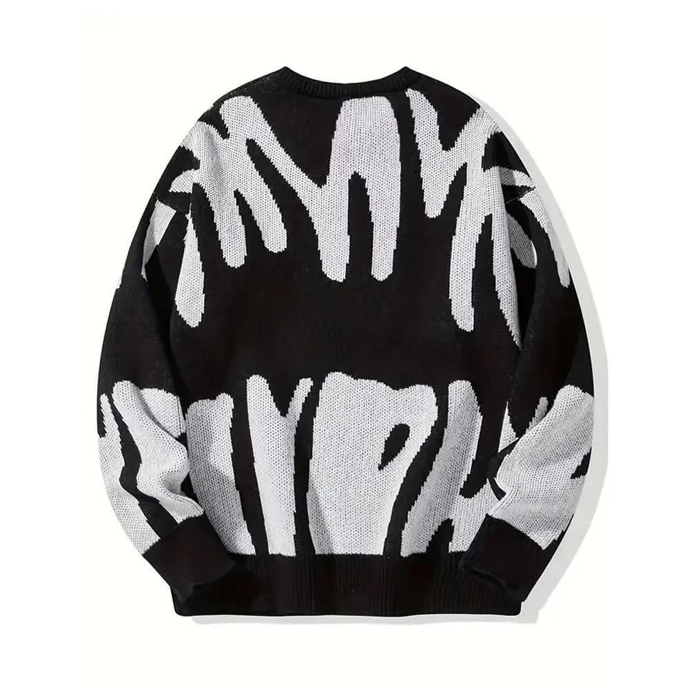 Men and Womens Neutral Korean Sweater Mixed Wear Personality Pullover Large Size Loose Warm Autumn Winter Z250905