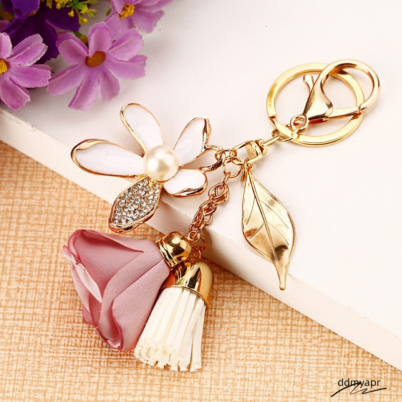 Elegant Floral Design Women's Metal Key Ring ddmyday With Wholesale Options