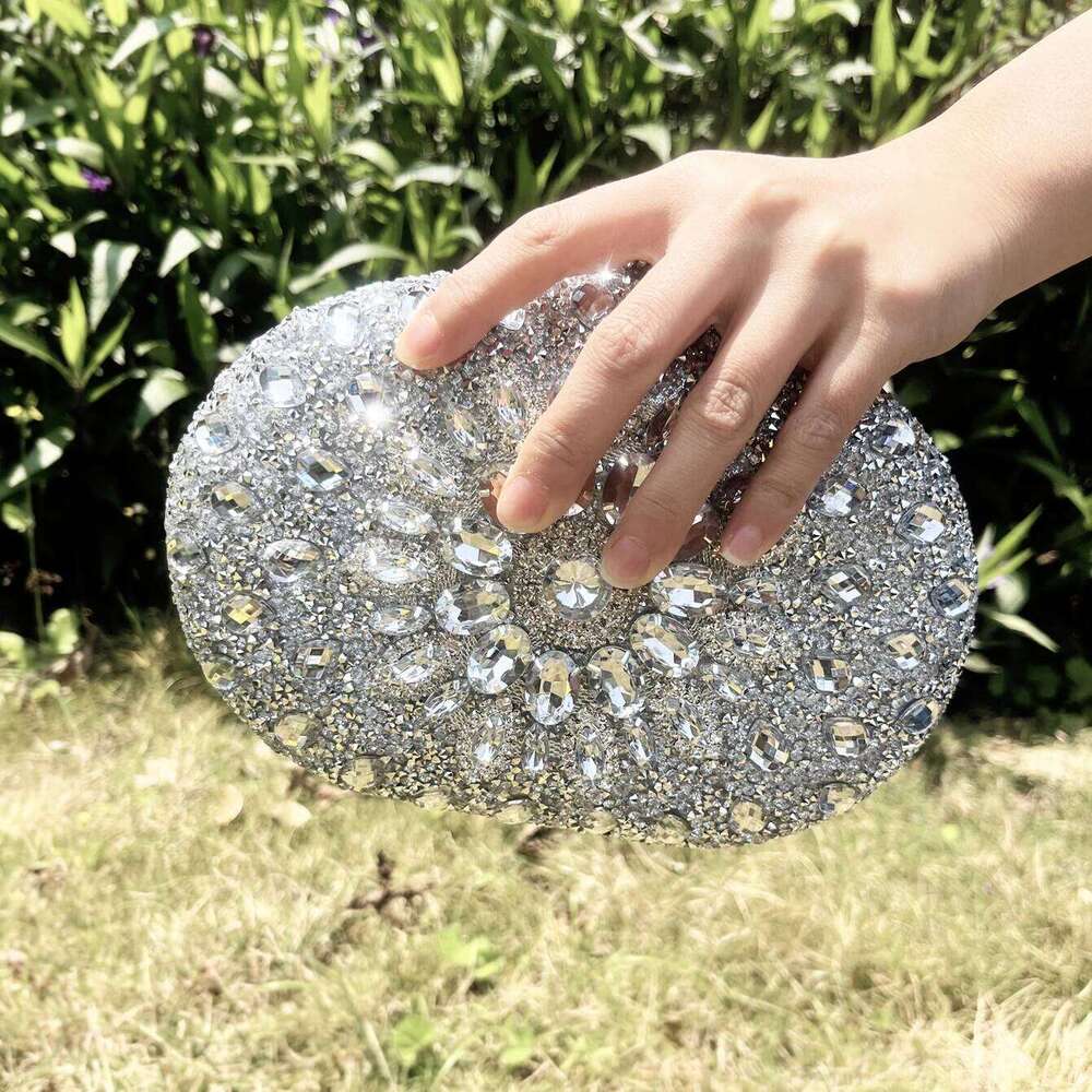 Designer Bags Handmade Rhinestones Evening Clutch Bag Purses And Handbag Designer Shoulder Shiny Crystal Clutch Purse Party Bag Luxury Bag