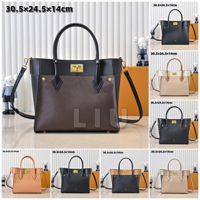 High quality On My Side Tote Bag Designer Shoulder Bag Women Handbags Luxury Crossbody Purse Fashion Handbag Woman Cross Body Bags Elegant Grain Leather Totes