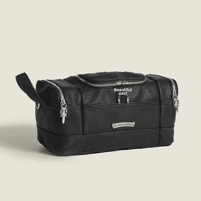 Good Morning Fanfan 2023 New Large Capacity Portable Travel Toiletry Makeup Bag Womens Ins Storage Handbag Cosmetic Pouch Z250903