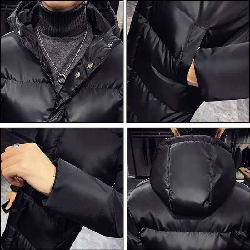 Parka Hooded Casual Long Down Cotton Coat High Quality Men Winter Thicker Warm Coats Jackets Plus Size M-5XL
