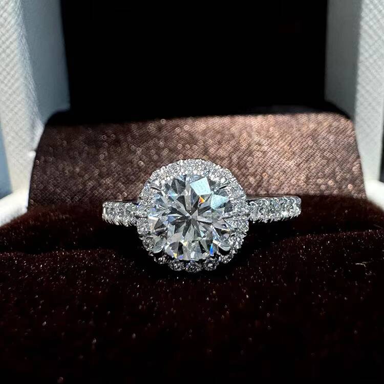 VOAINO IGI Certified HPHT CVD Lab Grown Made Created Diamond Solid Gold Women Wedding Jewelry Engagement Ring