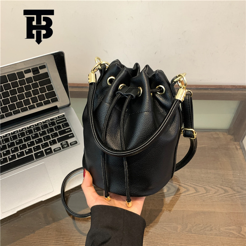 TB BHULAMTE Designer Bag 2025 Spring Luxury Bag New Women's Fashion Versatile Solid Color Bucket Bag Korean Style Trendy Simple Shoulder Crossbod