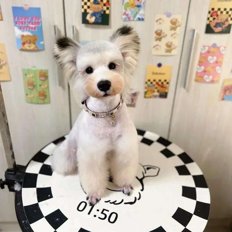 2025 new Designer Dog PU Leather Pretty Bling Dia Puppy Collar Crystal Sparkly Glitter Jewel Girls Cat Collars for Small Medium Pet Female Dogs Kitten