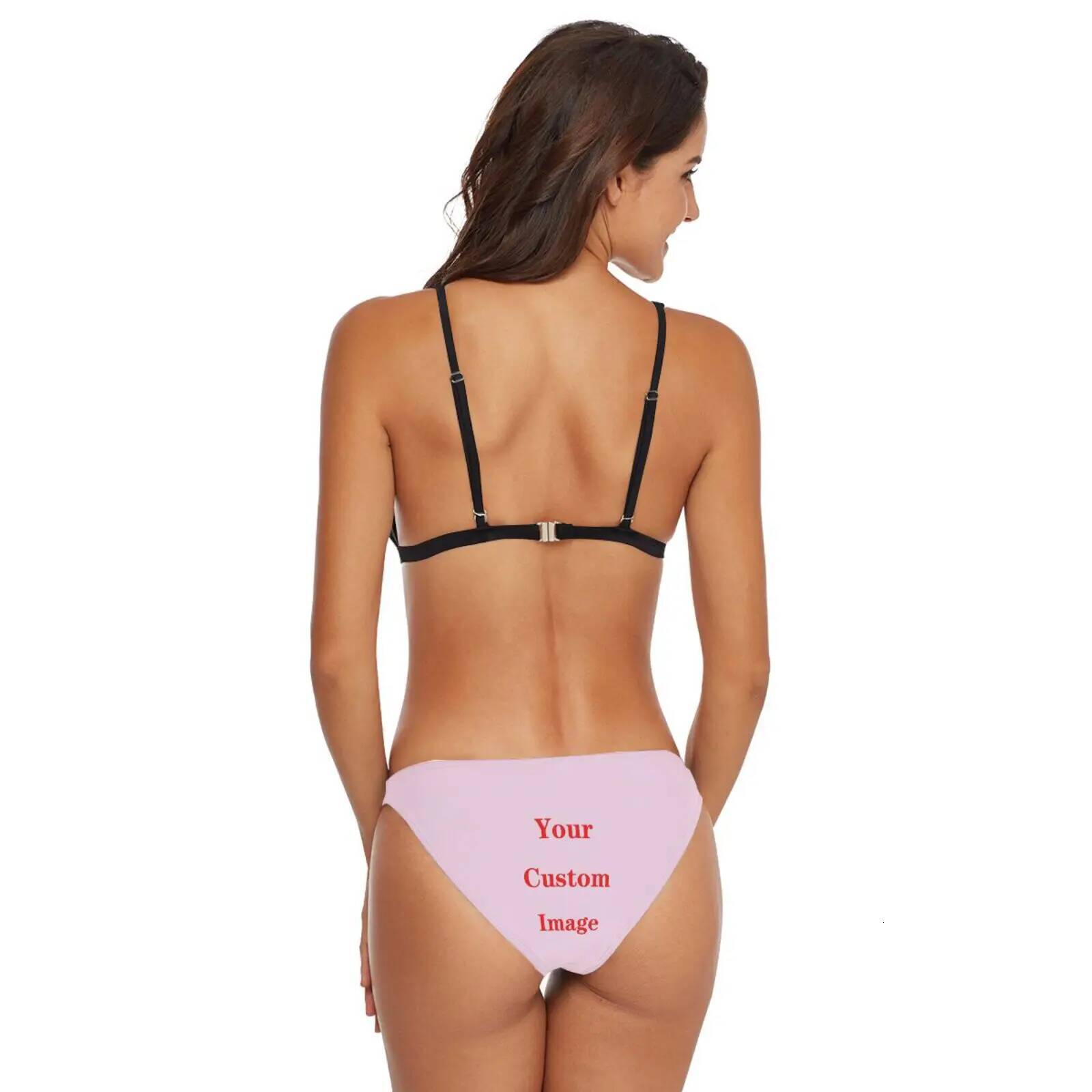 Swimwear Woman Swimsuit Sexy 2025 New Bikini Set Bathing Women Custom Printing Beachwear Biquini Two Piece Suit