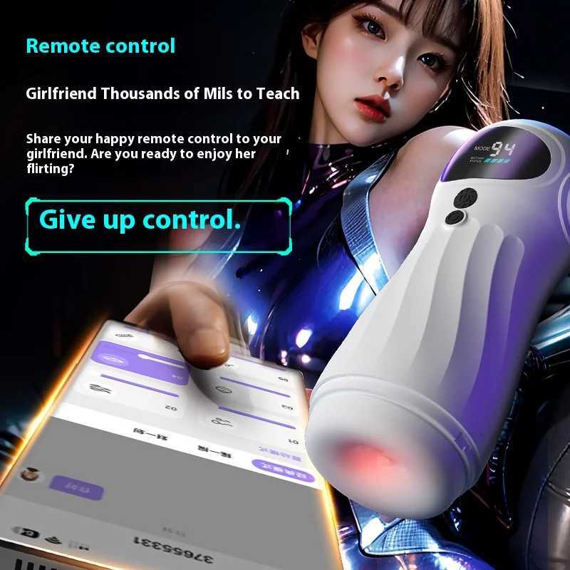 AI smart APP remote control male masturbator vaginal sucking masturbator voice video interactive masturbation man sex toysXJ250905