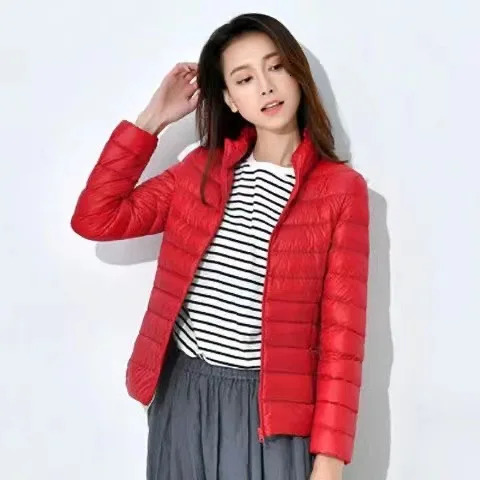 Womens Short Lightweight Cotton Jacket Tailored Down Korean Thin and Versatile Girls 250905