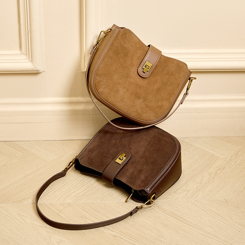 2025 new saddle bag designer versatile commuting crossbody bag fashionable women's shoulder bag