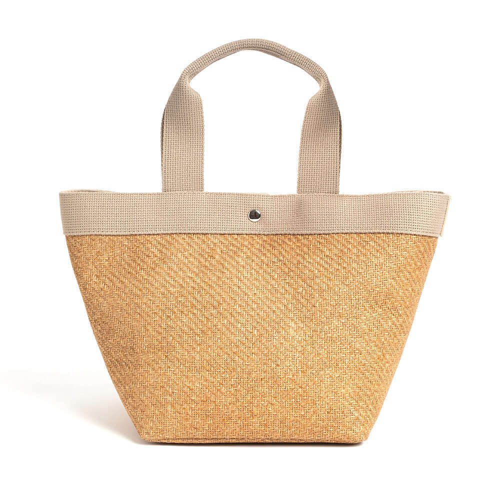 Summer New Women's Handbag Niche High-end Hemp Woven Fashion Large Capacity Handheld Bucket Bag for Women designer wallet B5