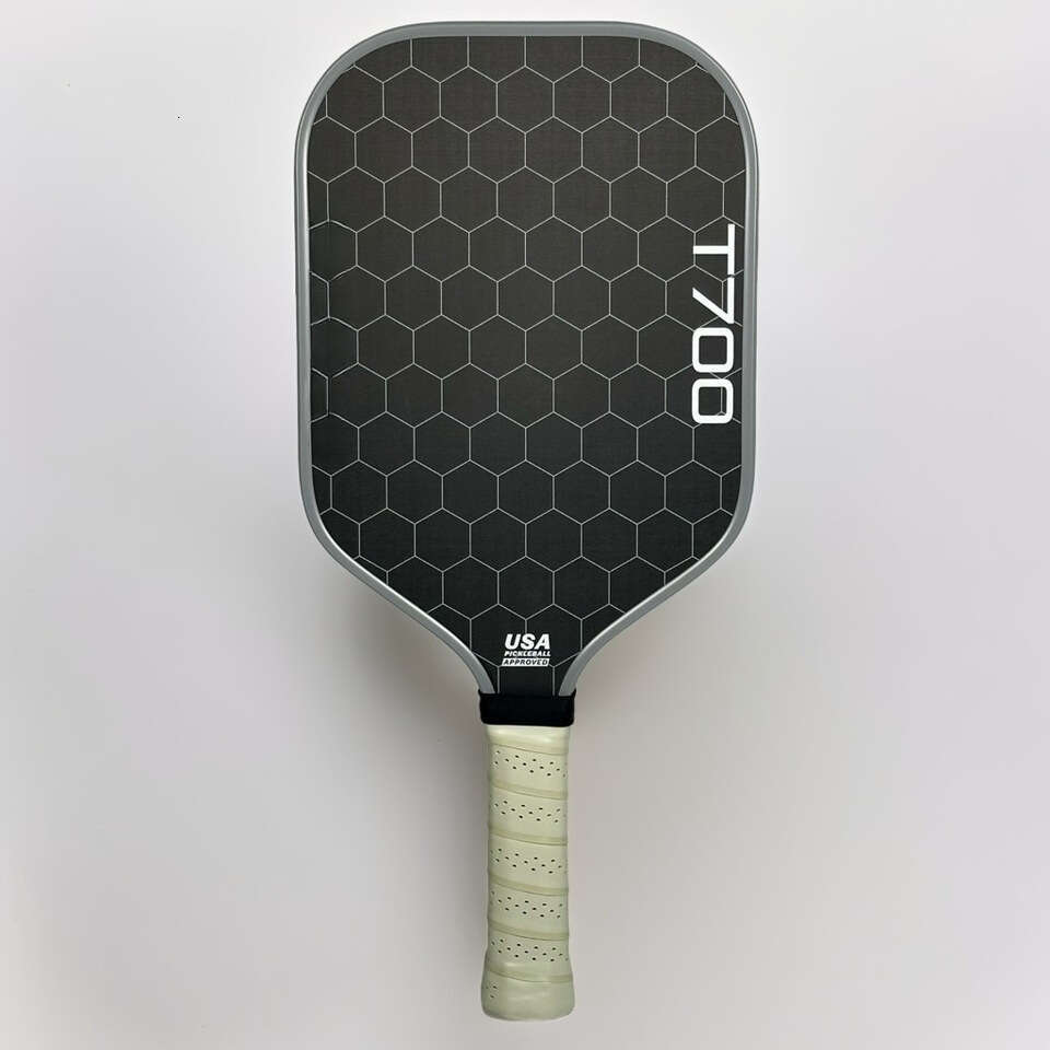 T700 Fiber Pickleball Paddle, Carbon Friction Surface, Polymer Honeycomb Core, Enhanced Power, Spin