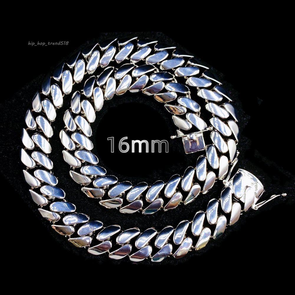 ZuanFa Jewelry Plain Cuban Chain VVS Moissanite Iced Out Box Cuban Link Chain Rapper Hip Hop Necklace Rock