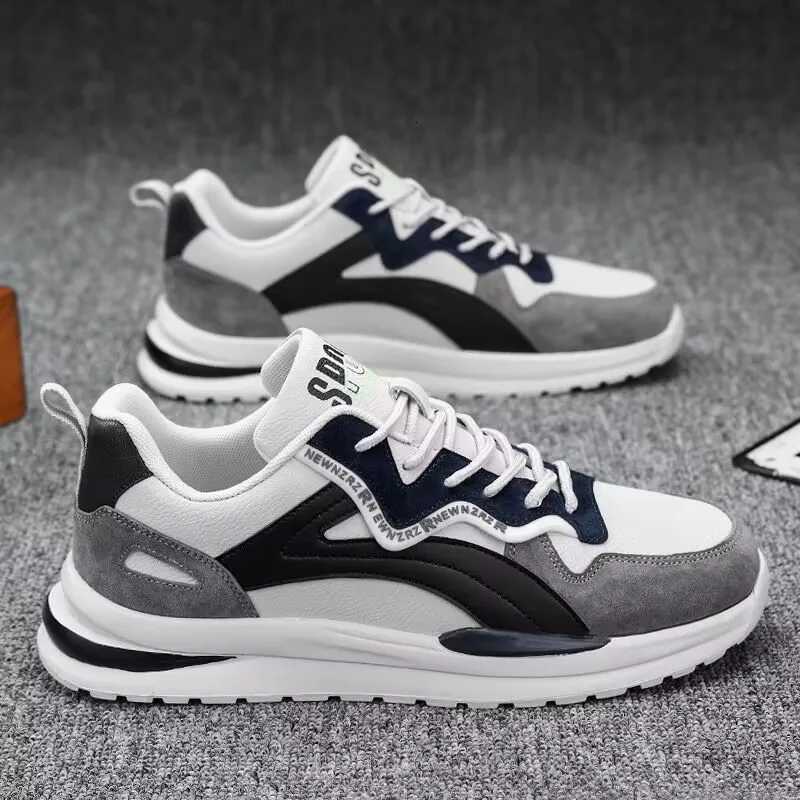 2025 Spring and Autumn New Mens Shoes Leather Low Cut Fashion Trendy Running Sports Mens Casual Trendy Shoes Vulcanized Shoes Z250905