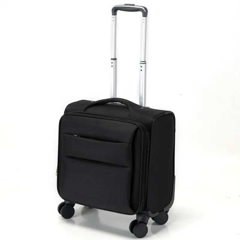 18 Inch Oxford Rolling SuitcaseSpinner suitcase cabin luggage Men baggage travel trolley bags Men Business Travel bags On Wheels Z250905